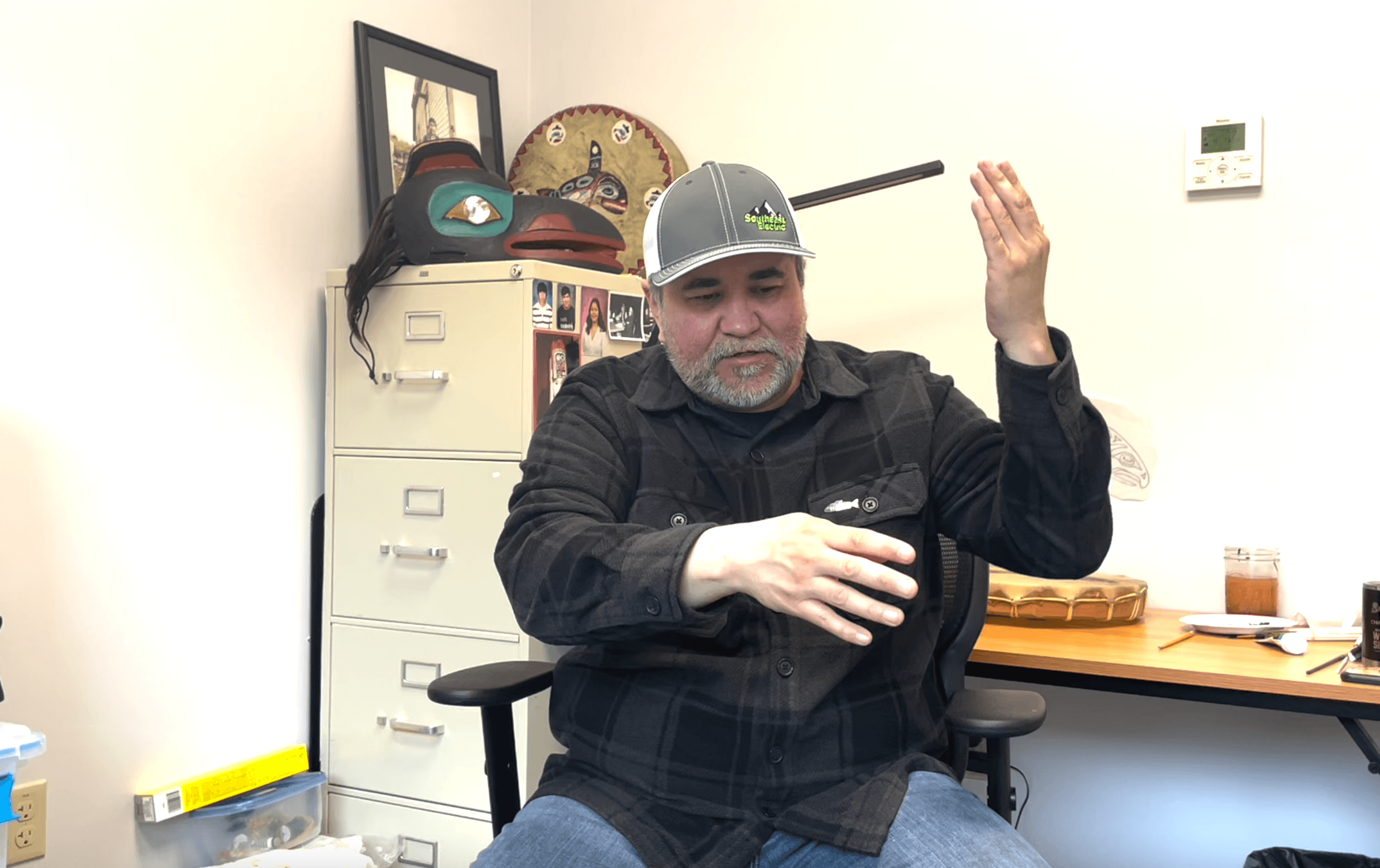 Sitka Tribe member and Cultural Educator Liaison Chuck Miller