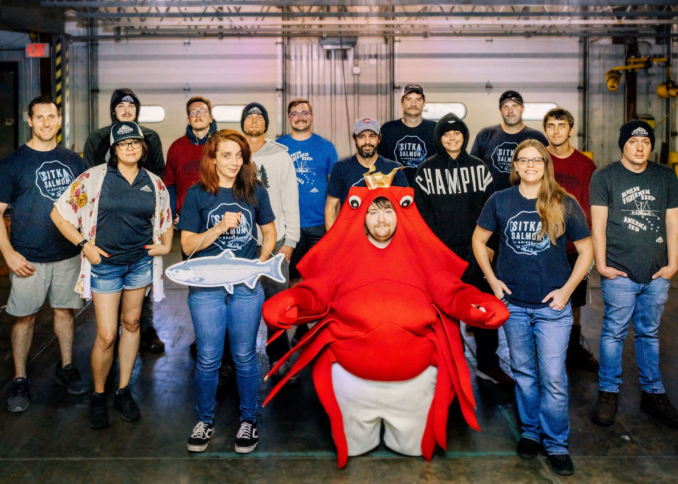 Sitka Seafood Market warehouse team
