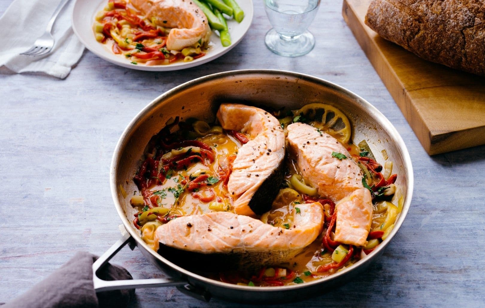 Wine Poached Salmon recipe by Grace Parisi