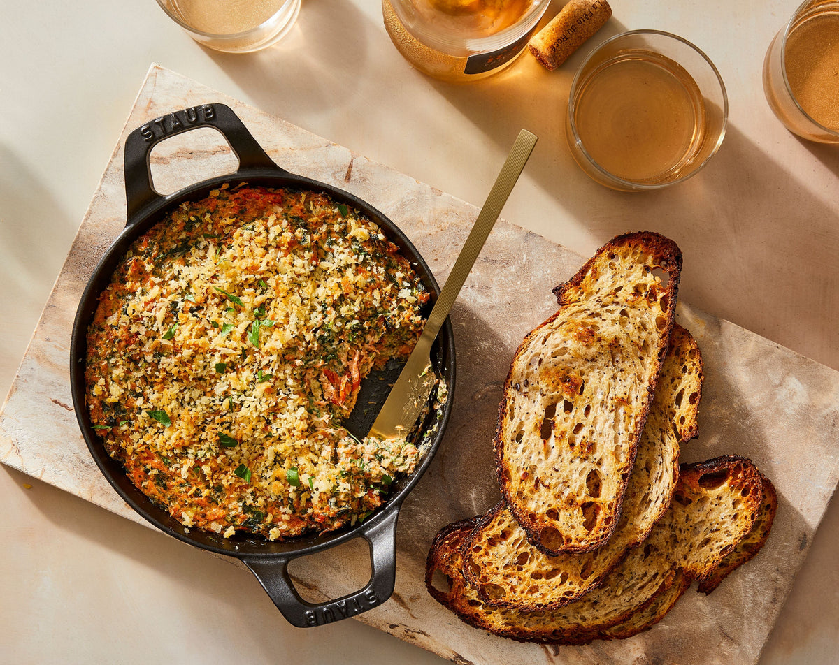 Warm Spinach & Smoked Salmon Dip