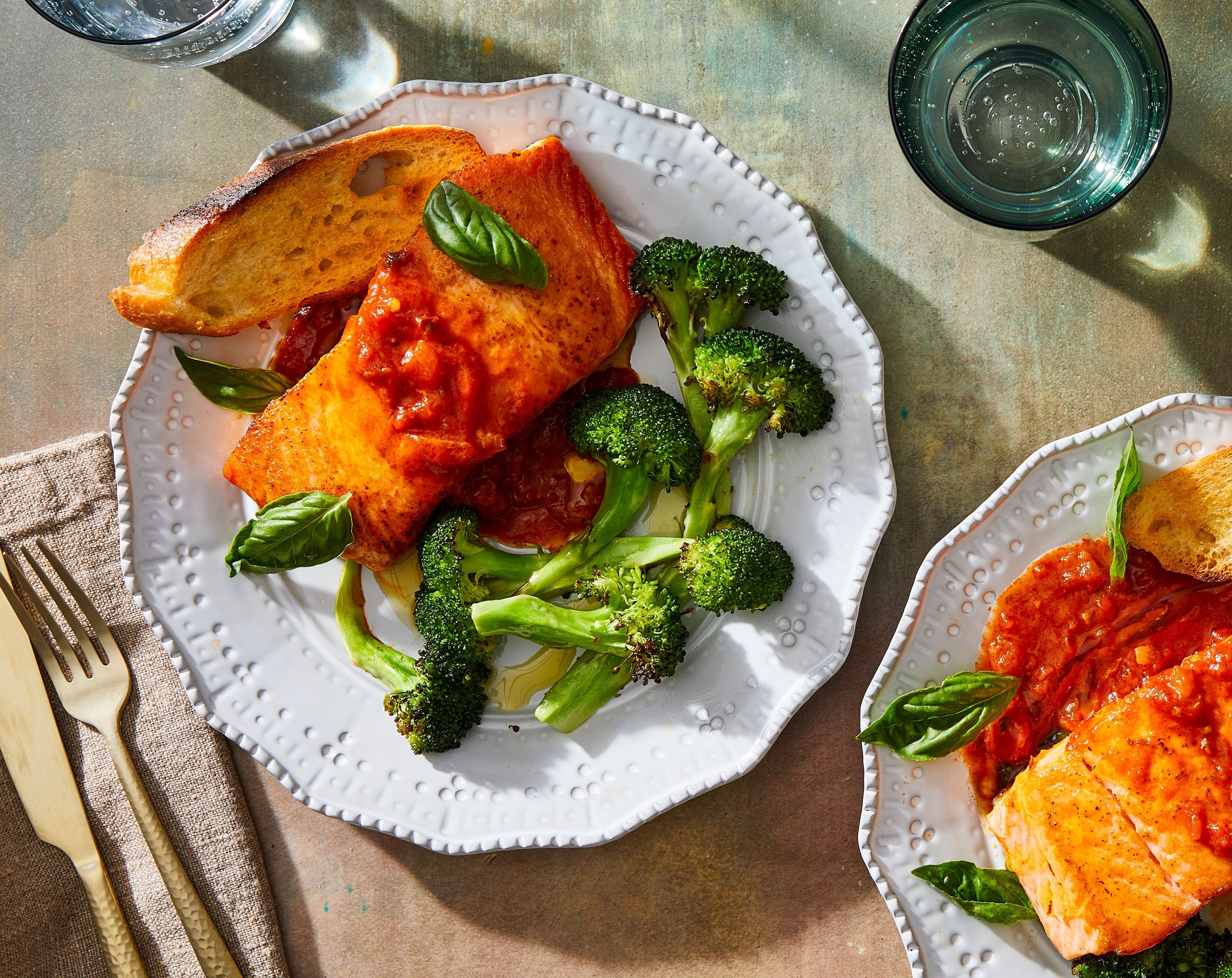 Spicy Tomato-Braised Salmon