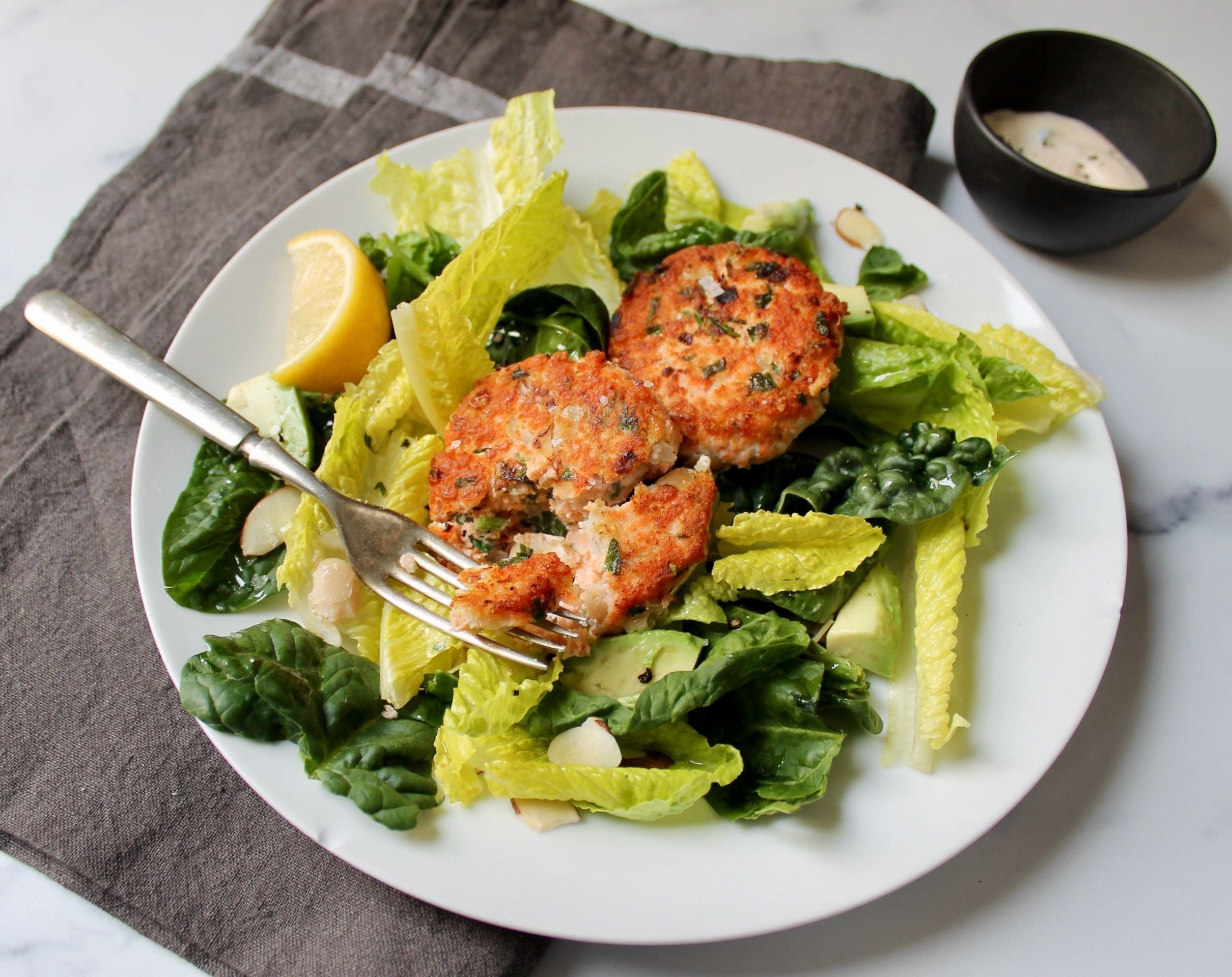 How to Make White Bean Salmon Cakes with Chili Aioli