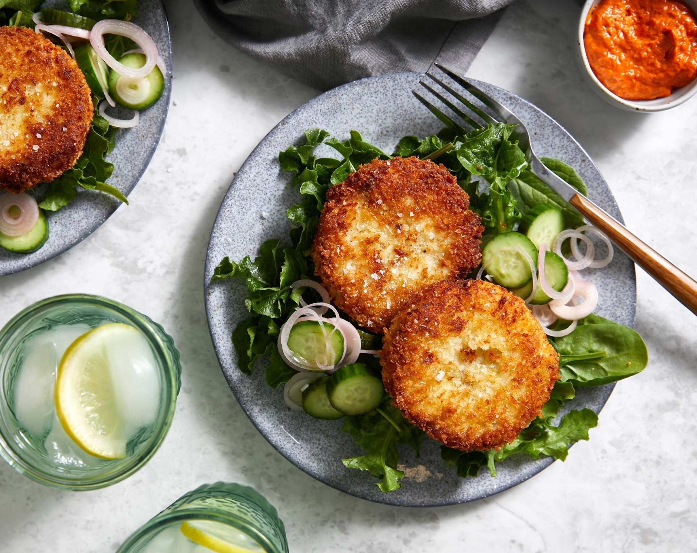 Pan-Fried Fish Cakes with Romesco Sauce Recipe - Sitka Seafood Market