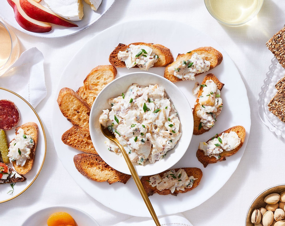 Smoked Sablefish Toasts with Horseradish Cream