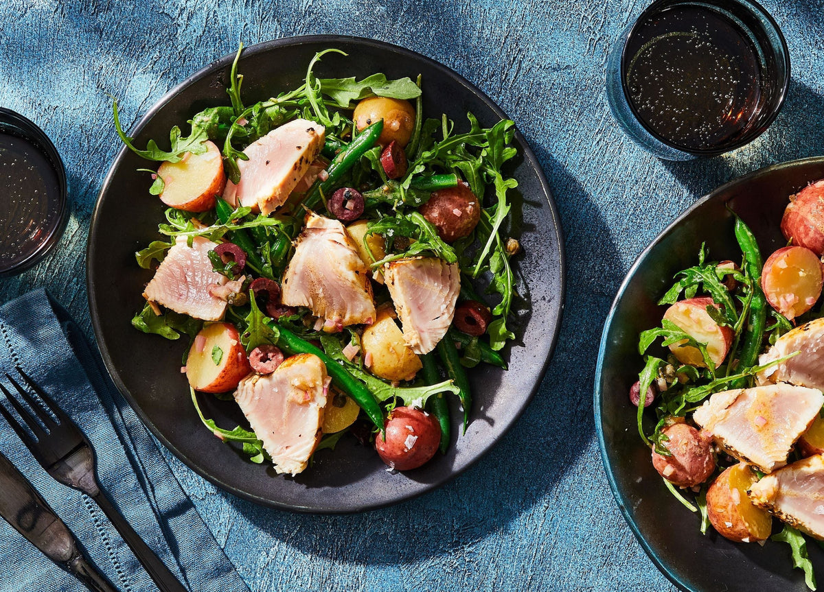 Pepper-Crusted Tuna Niçoise