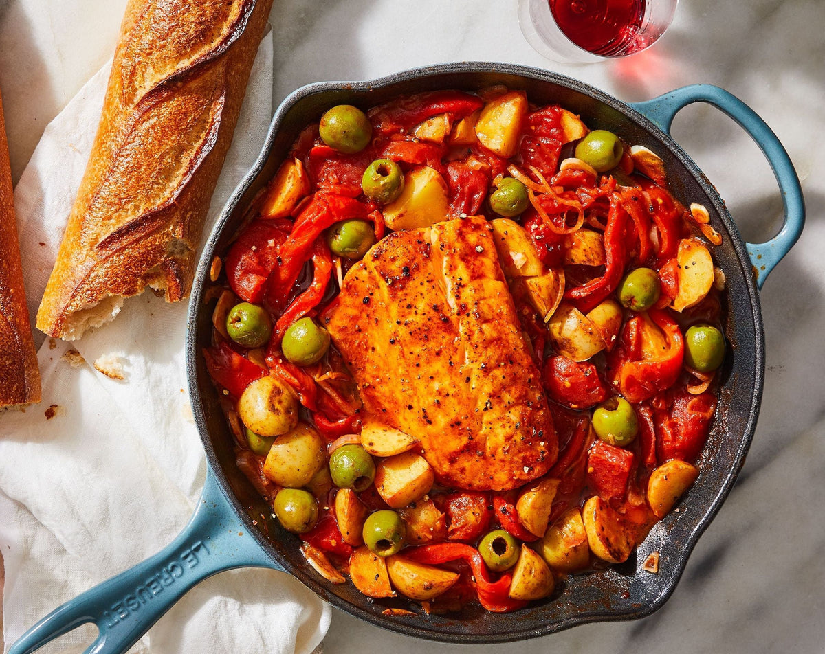 Spanish-Style Cod with Tomatoes and Olives