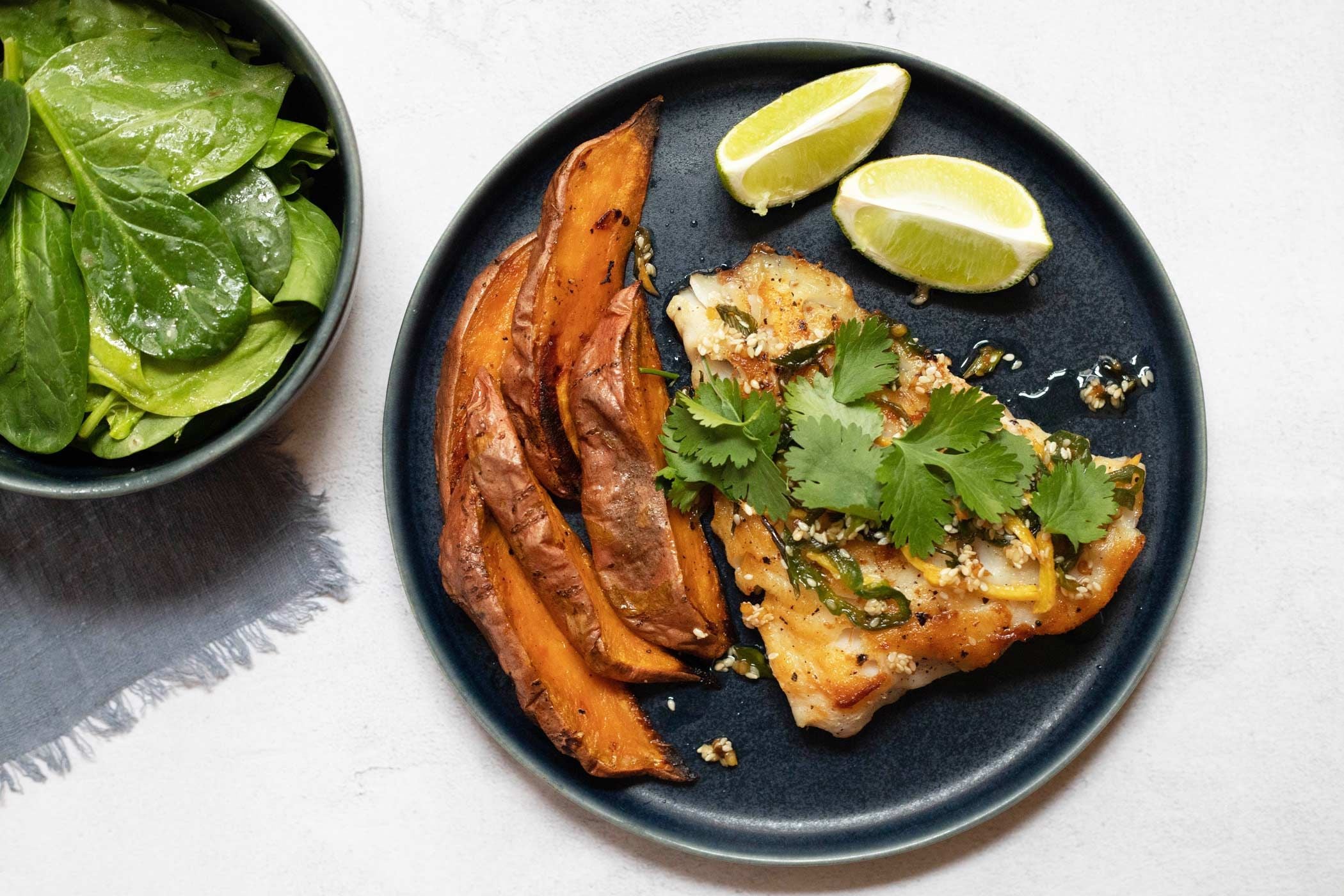 Seared Rockfish with Sizzling Ginger Sauce