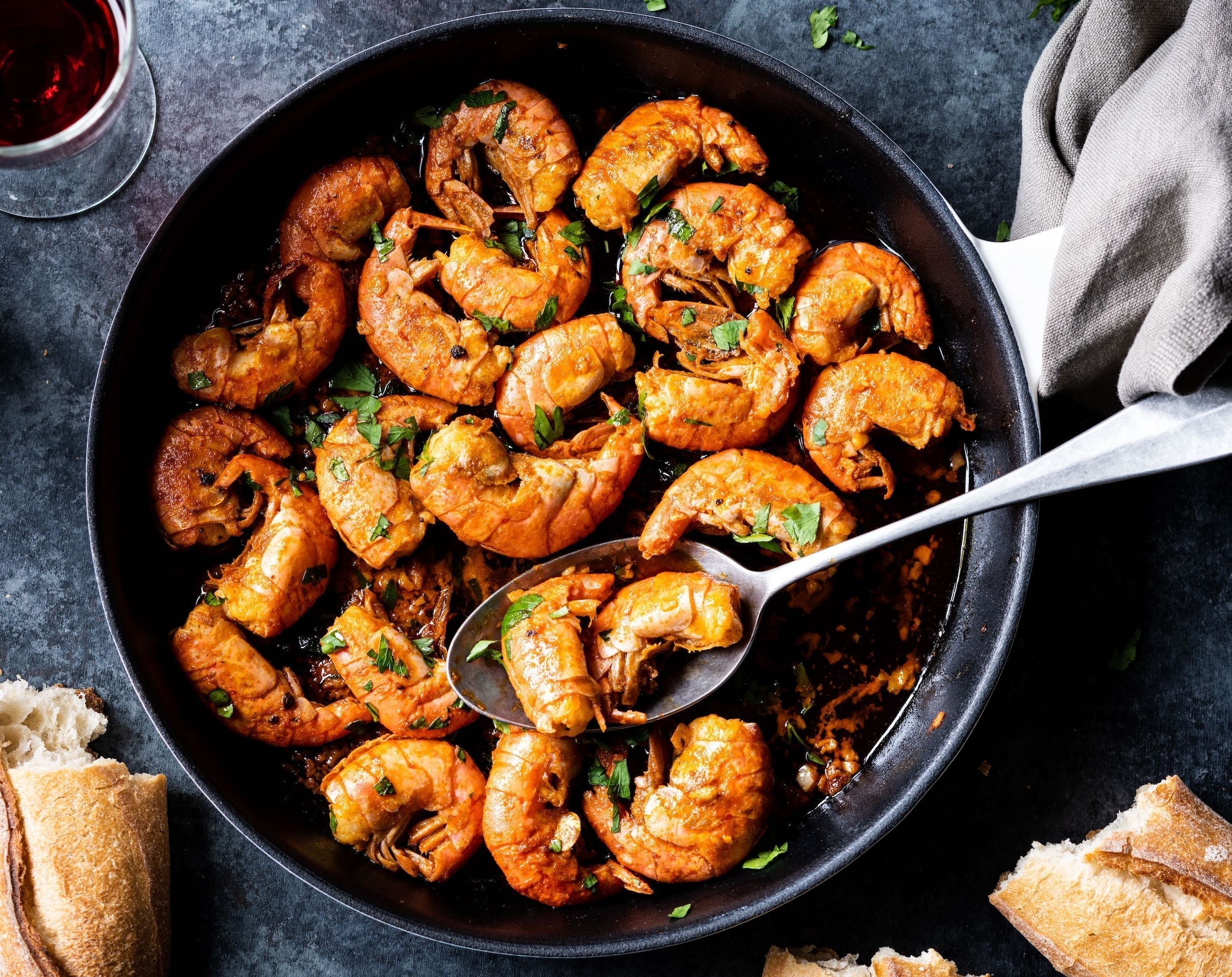Smoky Peel and Eat Shrimp a la Plancha