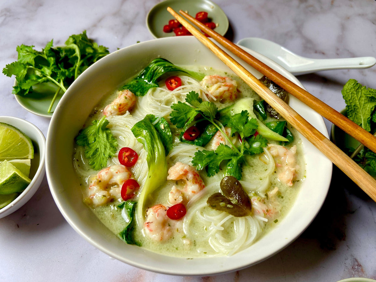 Thai Coconut Seafood Noodle Soup