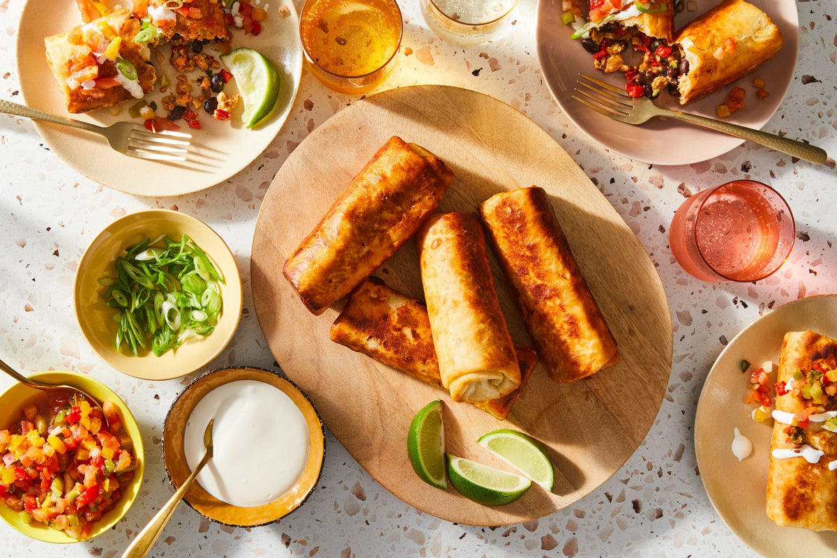 Spicy Salmon Chimichangas