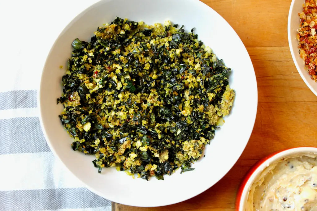Kale-Anchovy Crumbs