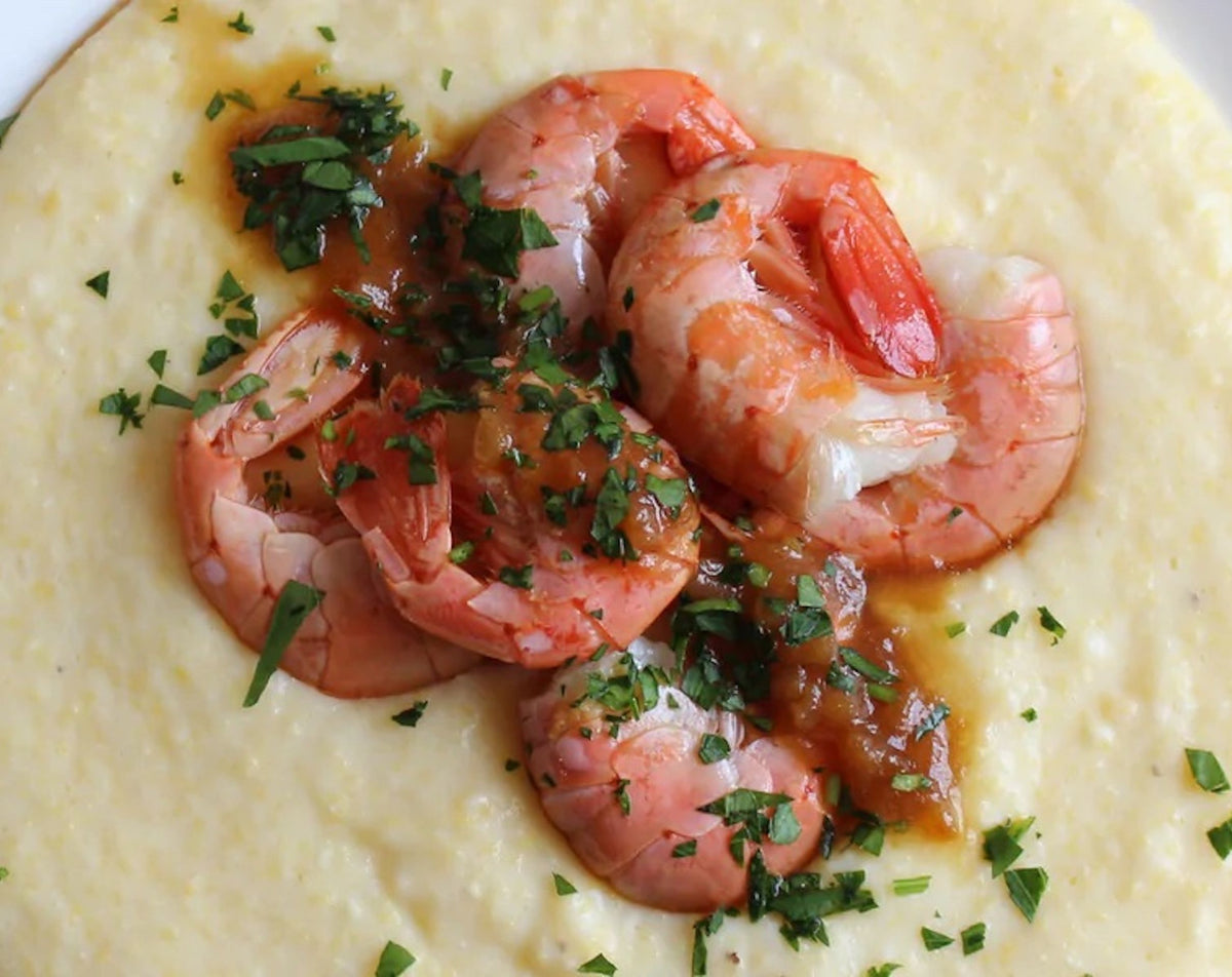 Spot Shrimp and Grits