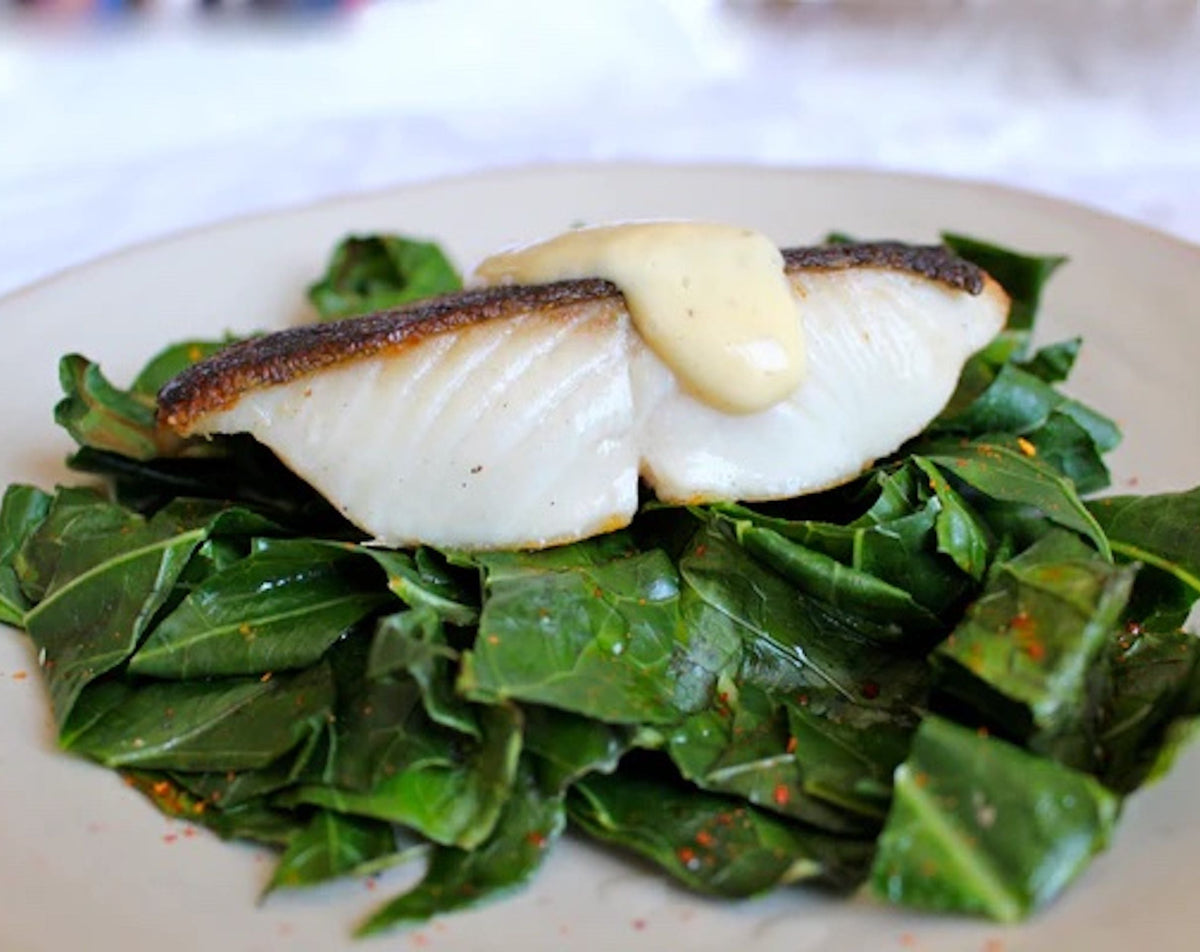Pan-Seared Sablefish with Lemon Pepper Aioli