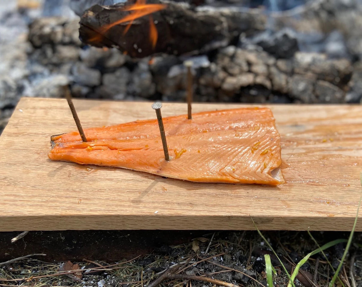 Blazed Salmon with Brandy-Maple Glaze (Loimulohi)