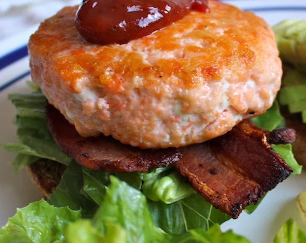 Salmon Burger BLTA