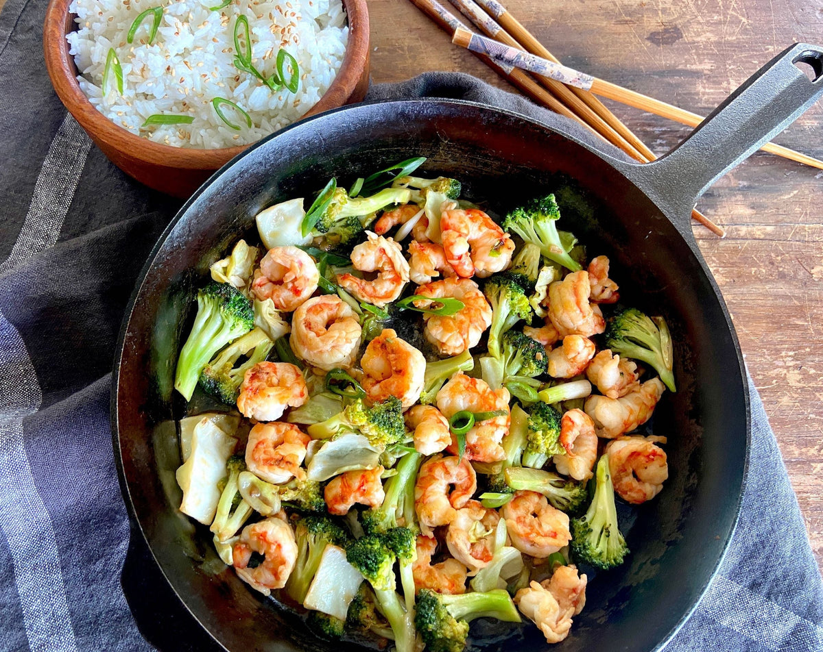 Stir-fried Shrimp and Broccoli