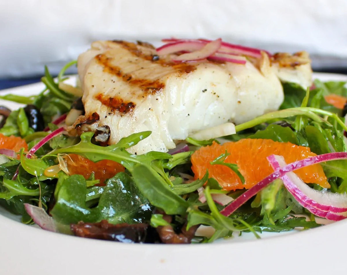 Grilled Sablefish (Black Cod) with a Sicilian Salad