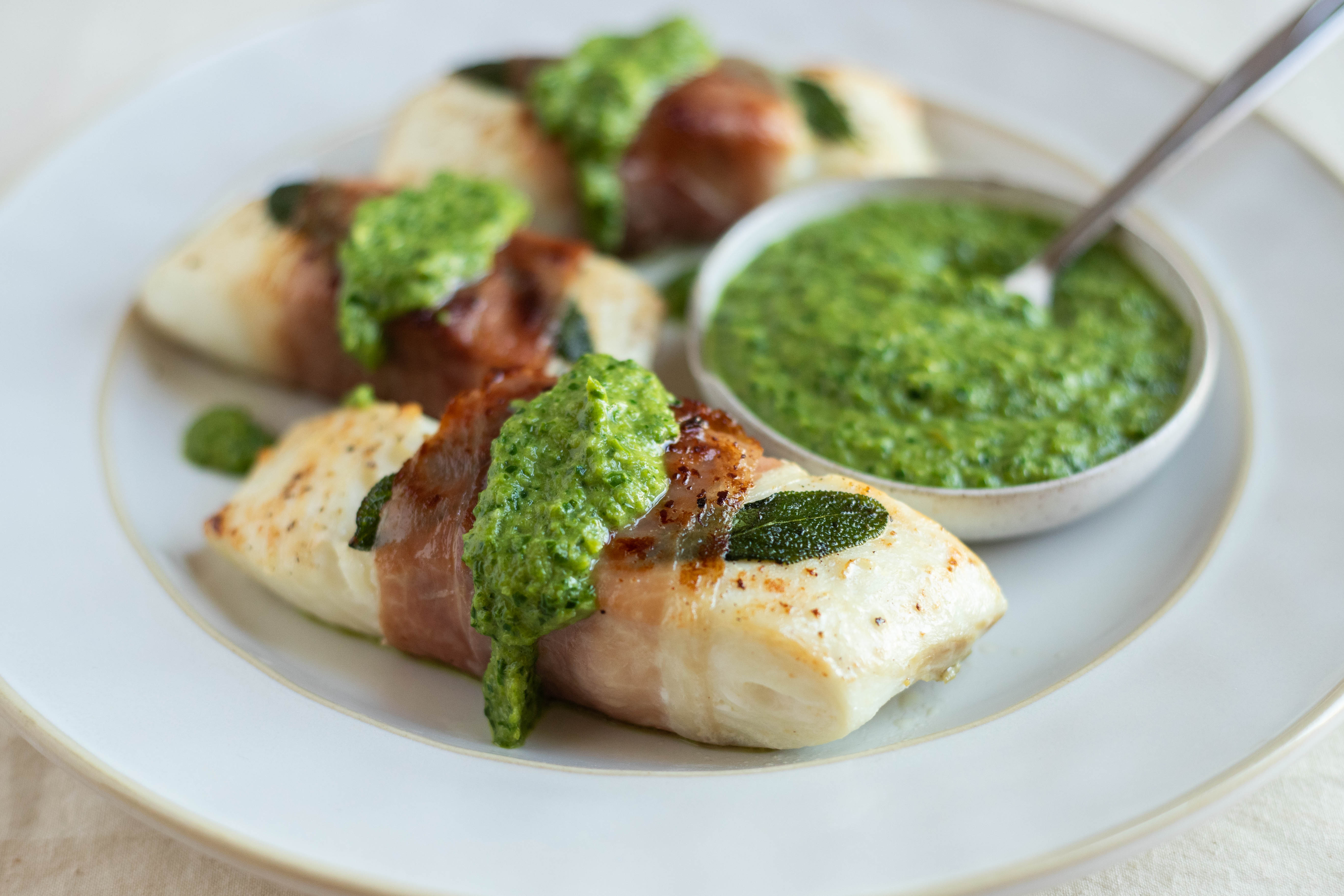 Stu Weathers' Halibut with Asparagus Sauce