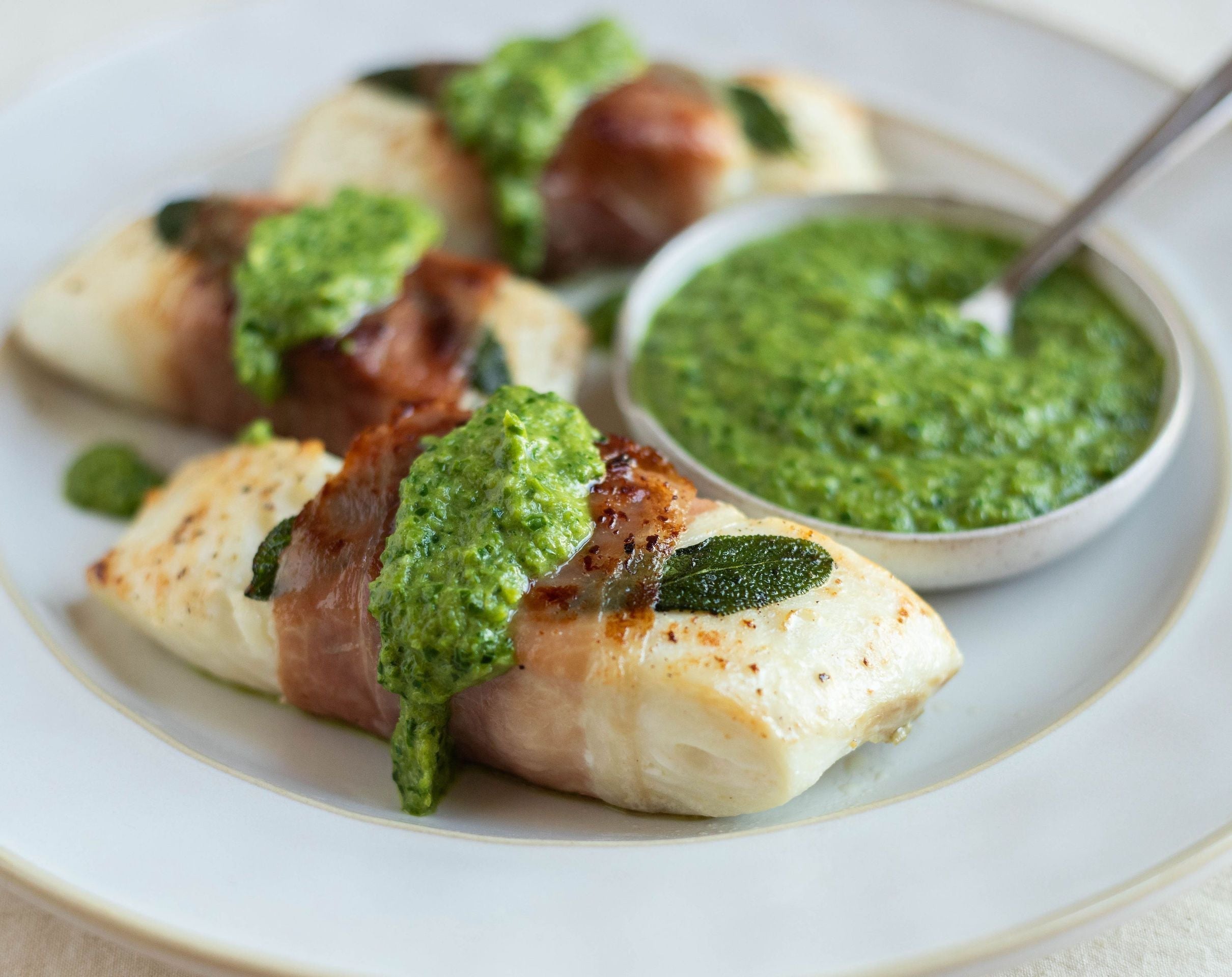 Stu Weathers' Halibut with Asparagus Sauce