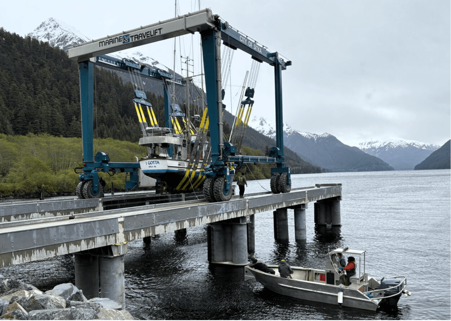 F/V I Gotta being hauled out