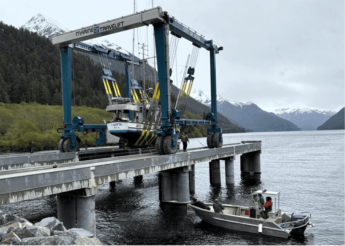 F/V I Gotta being hauled out
