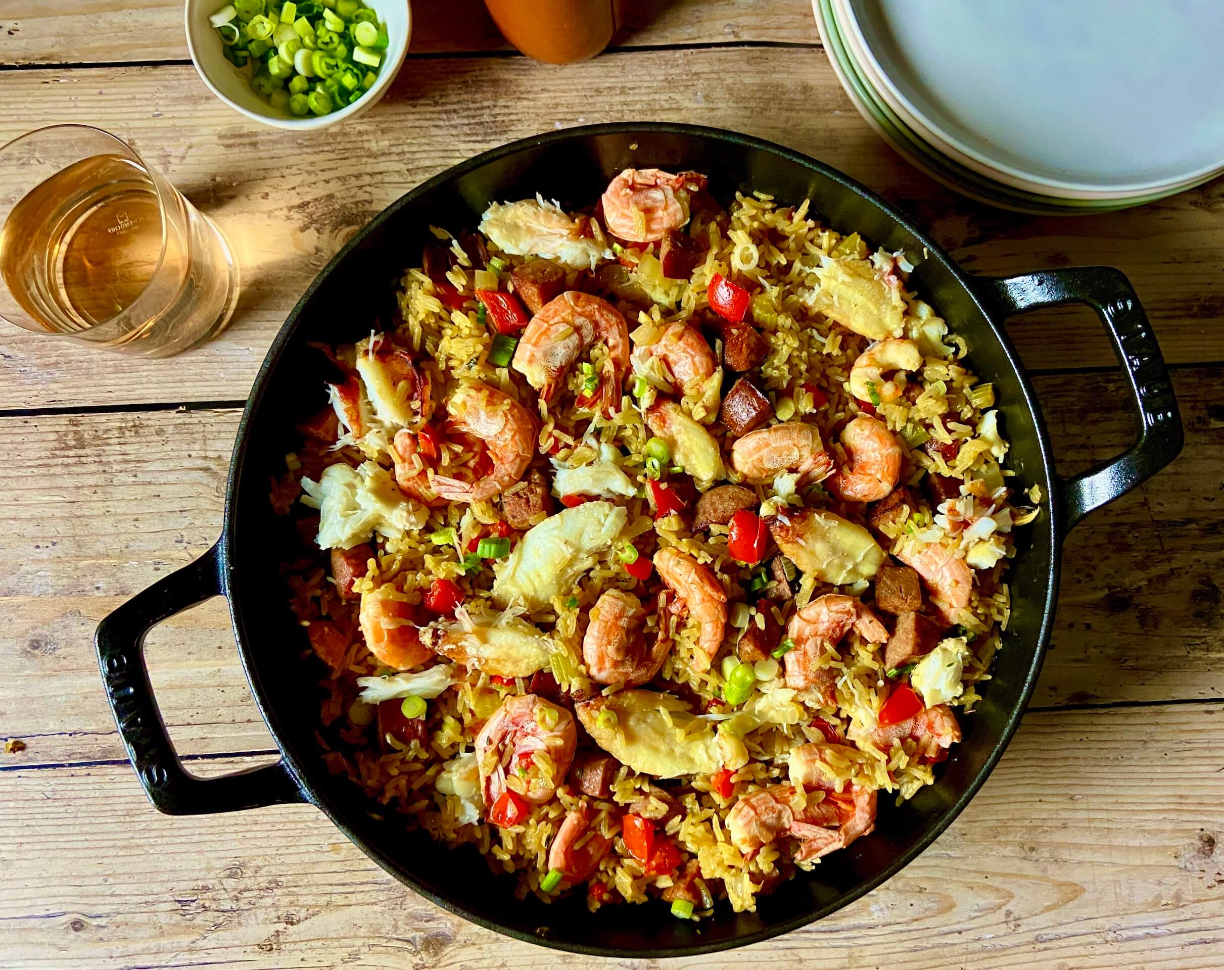 Shrimp and Crab Jambalaya