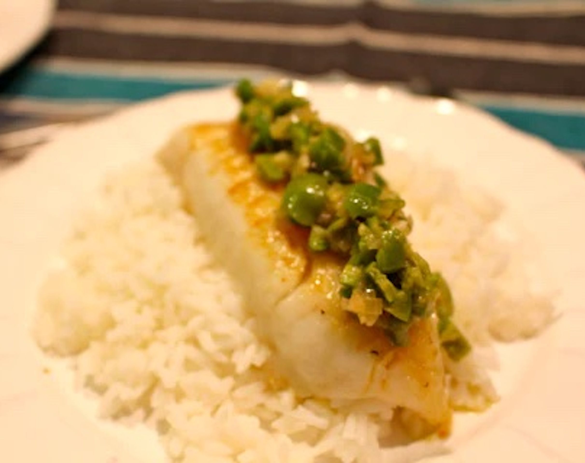 Pacific Cod with Lemon and Olives