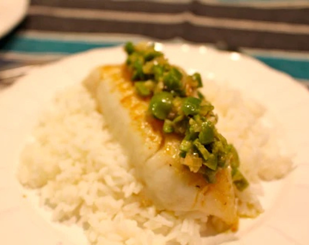 Pacific Cod with Lemon and Olives
