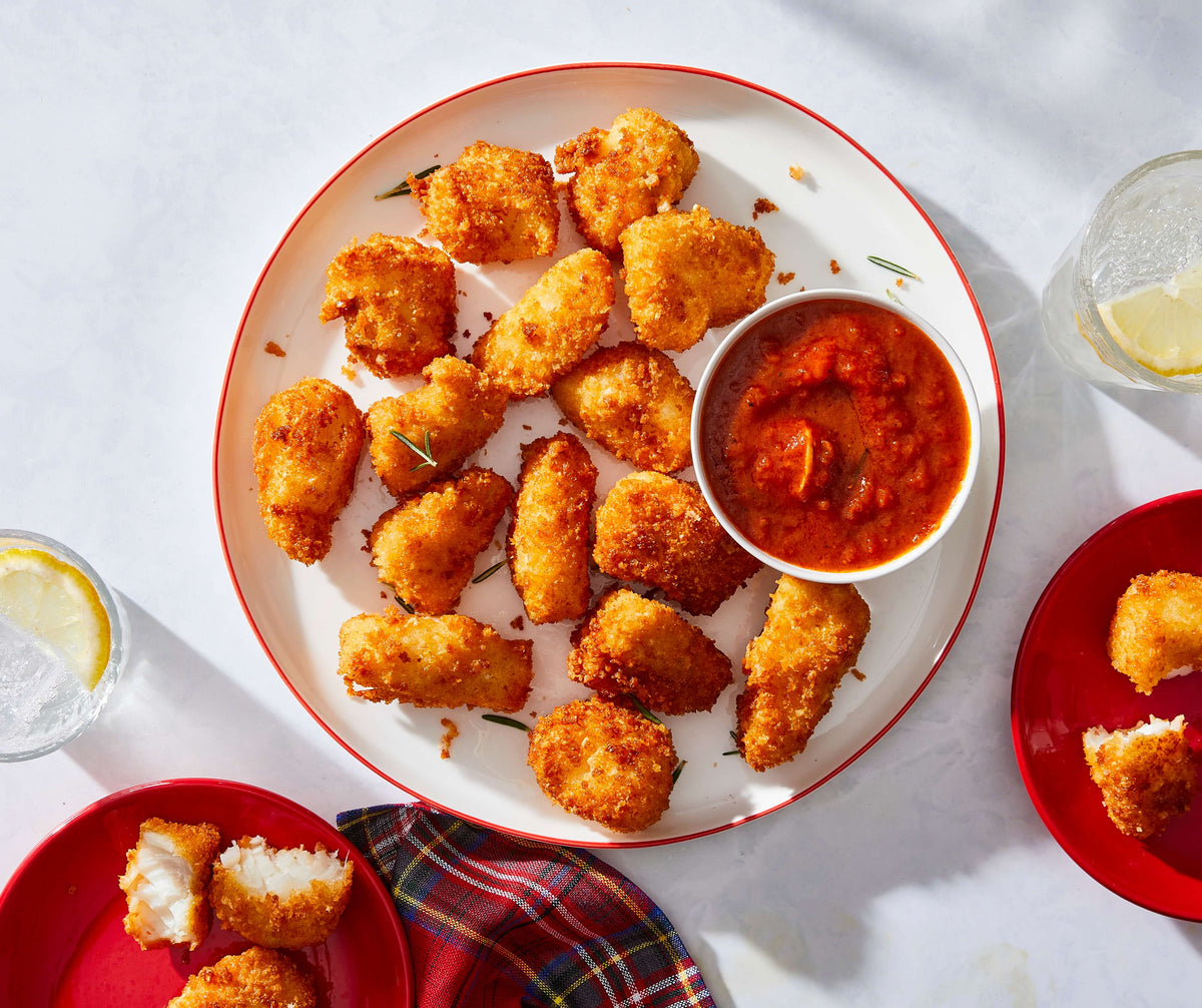 Crispy Parmesan Fish Nuggets