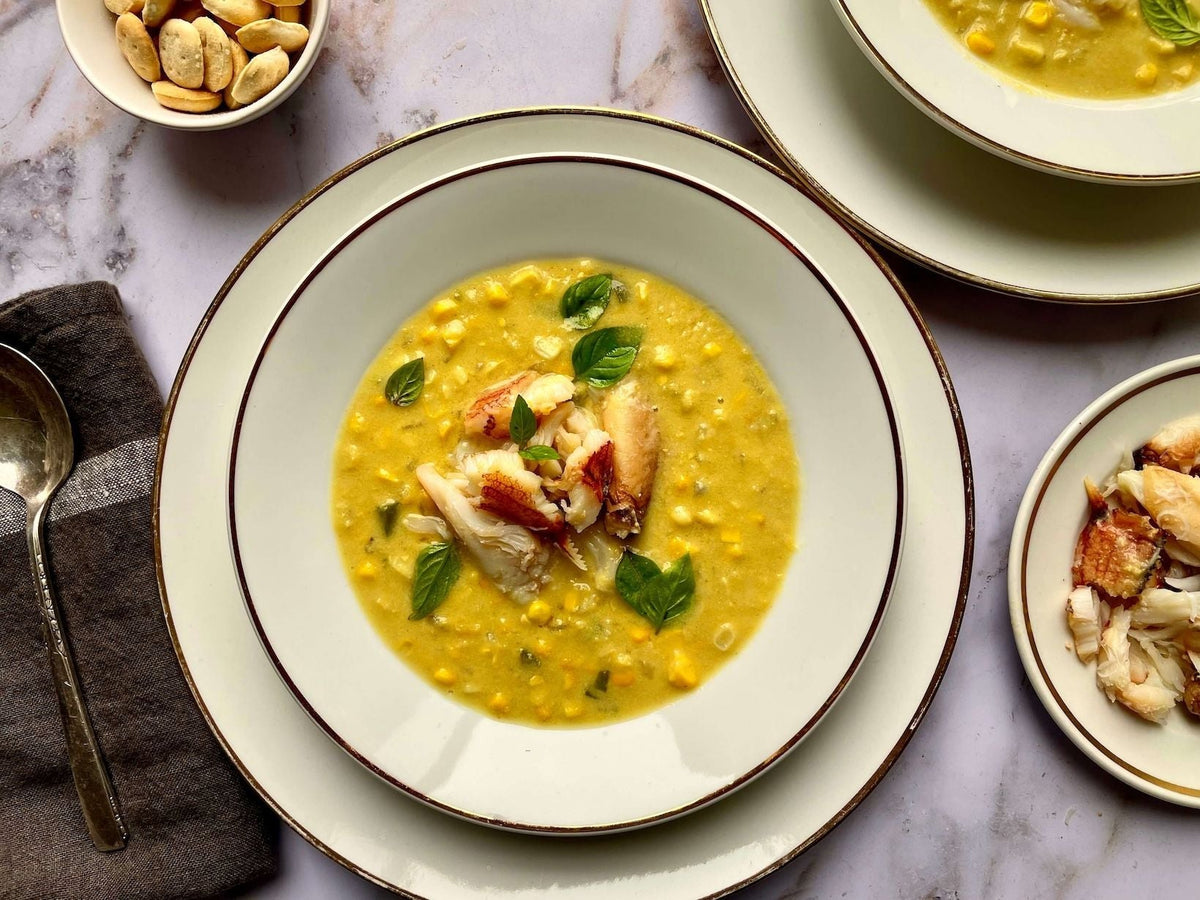 Summer Corn and Crab Chowder