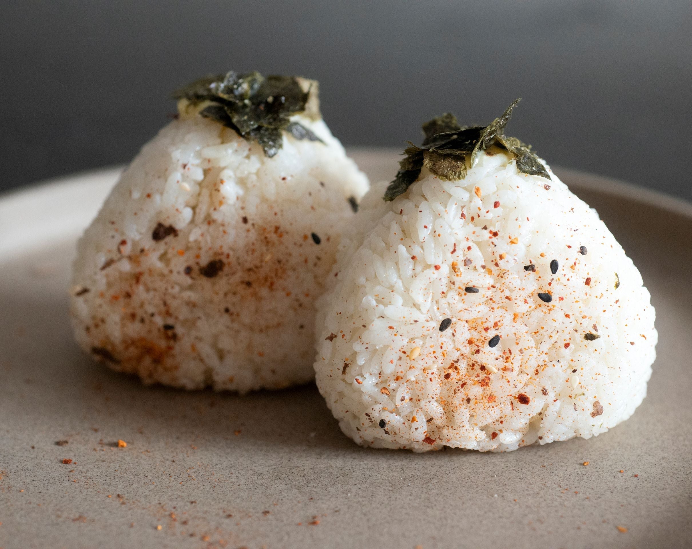 Halibut Onigiri with Spicy Seaweed Mayo