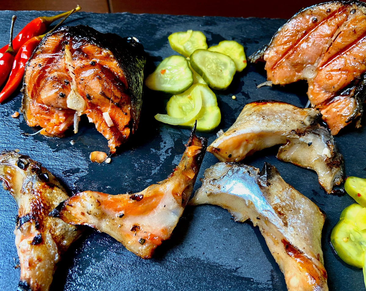 Sweet and Sticky Salmon Collars