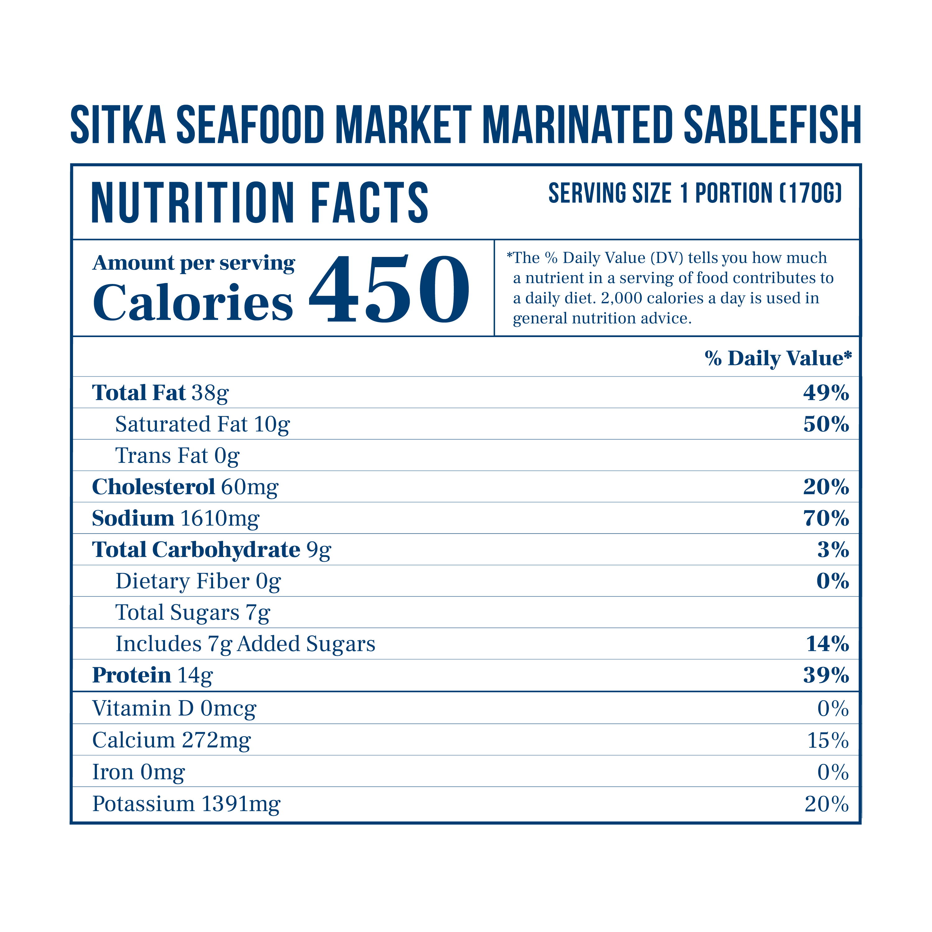 Miso-Marinated Sablefish (Black Cod) (6 oz)