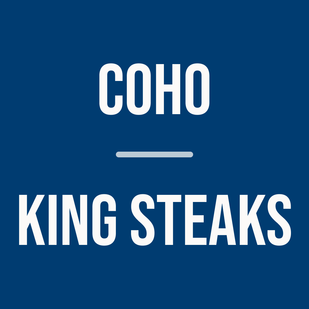 Reserve Subscription Box - May 2026 | King Salmon Steaks (2 pcs) and Coho Salmon (8 pcs)