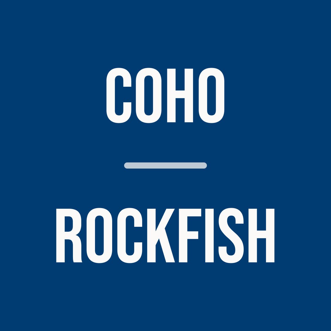 Rockfish (6 pcs) and Coho salmon (5 pcs) | Seafood Subscription | Jun 2026