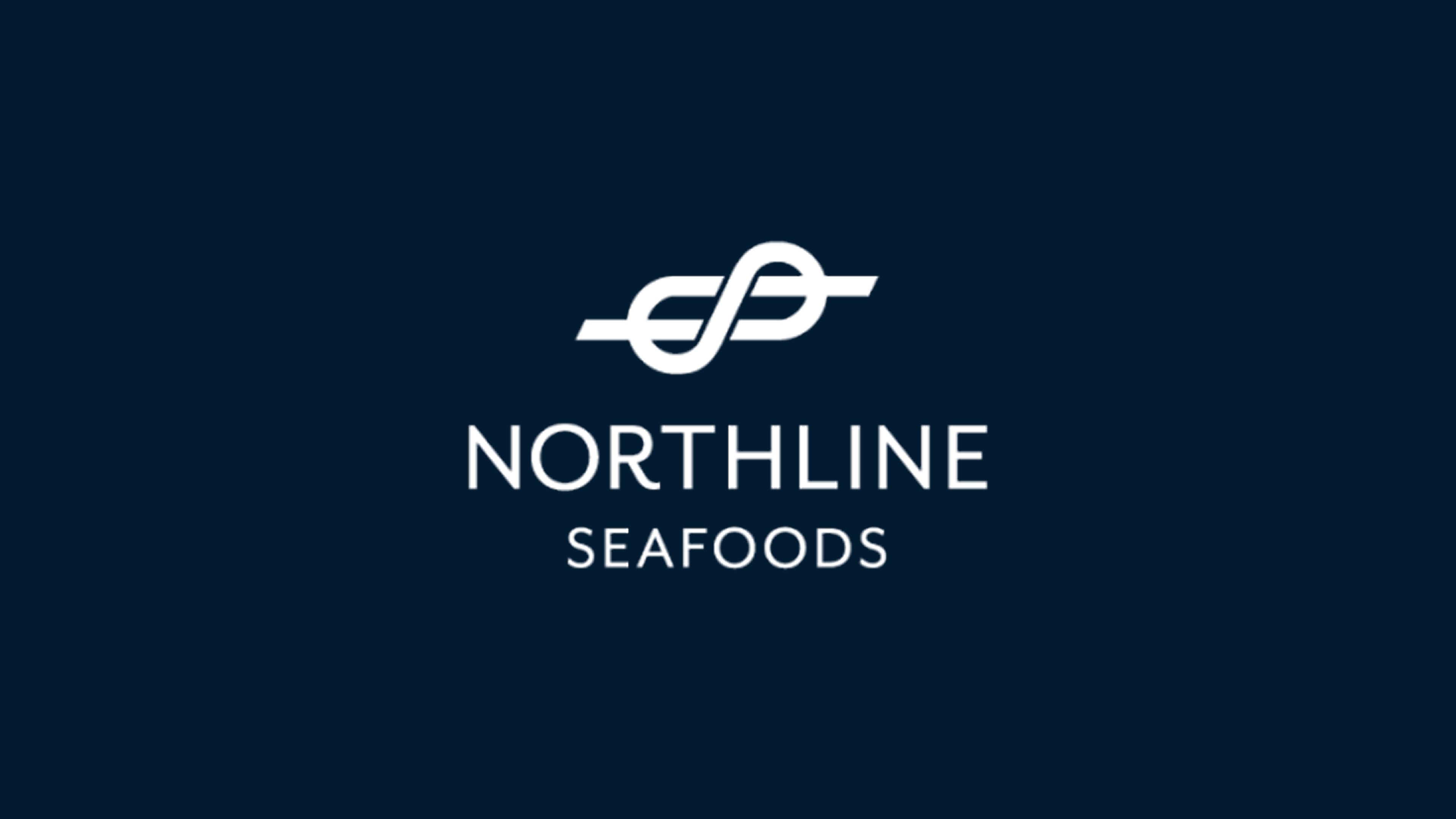 Northline Seafoods logo on a dark blue background