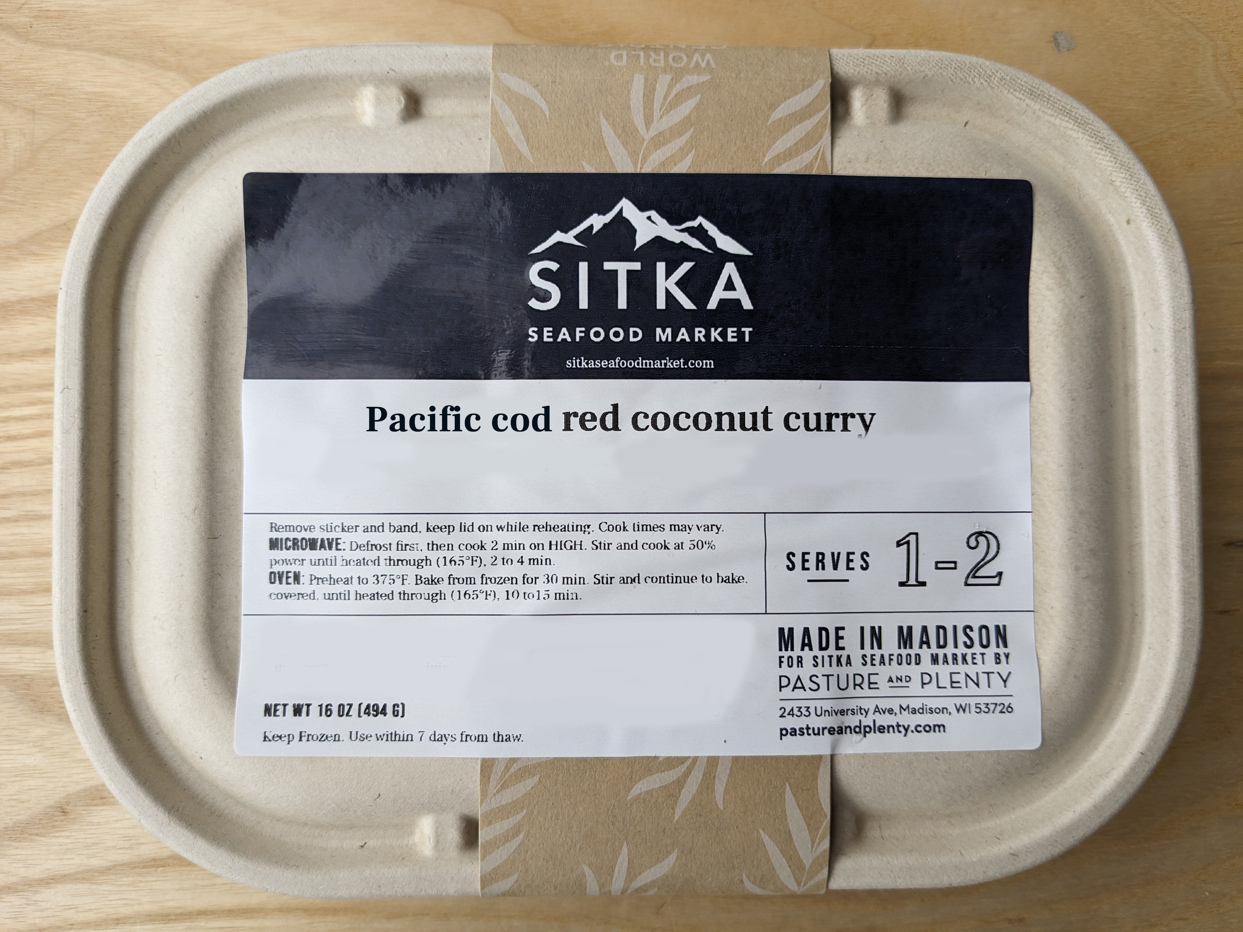 Pacific Cod Red Coconut Curry