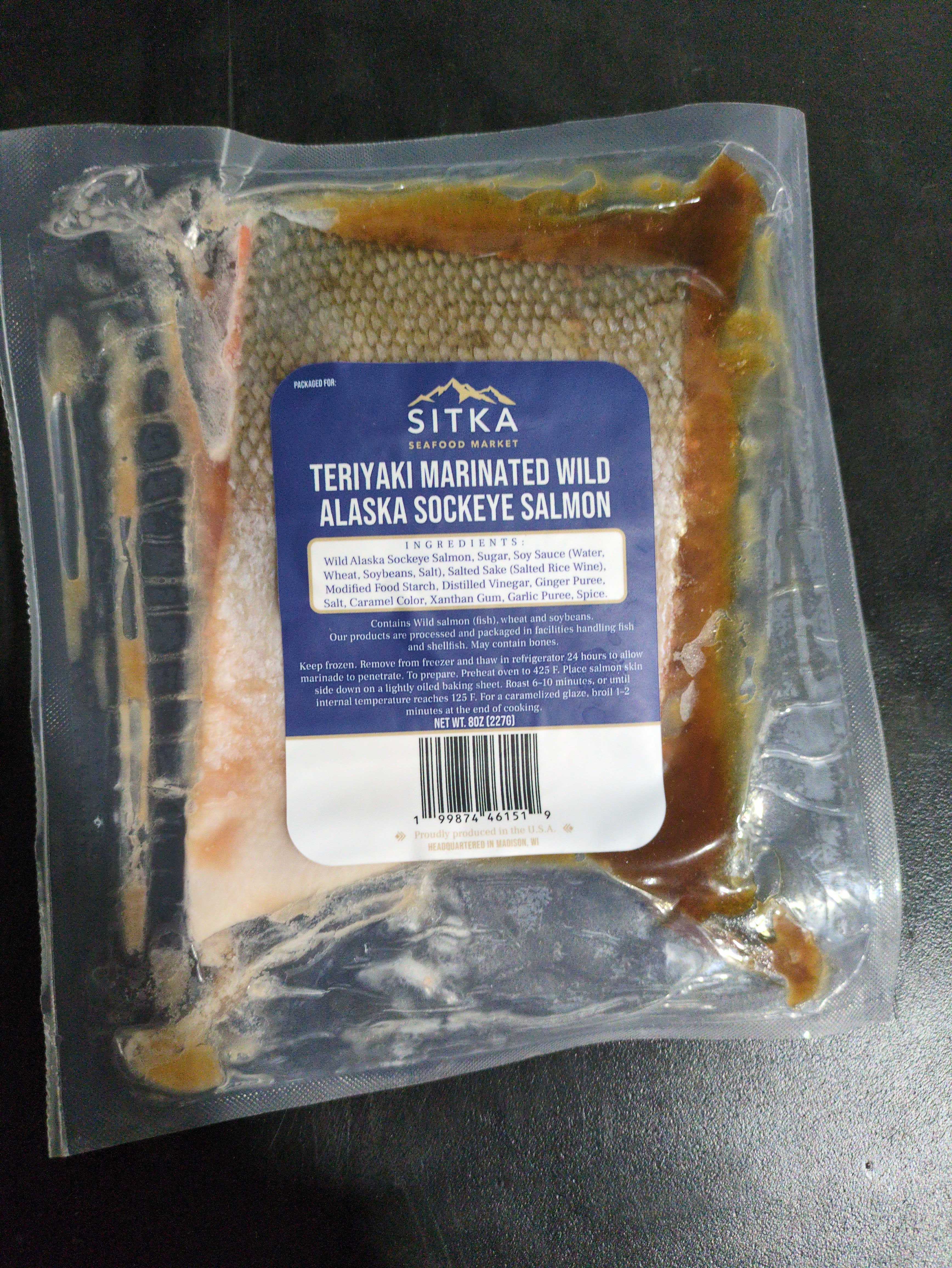 Teriyaki Marinated Sockeye Salmon Bundle