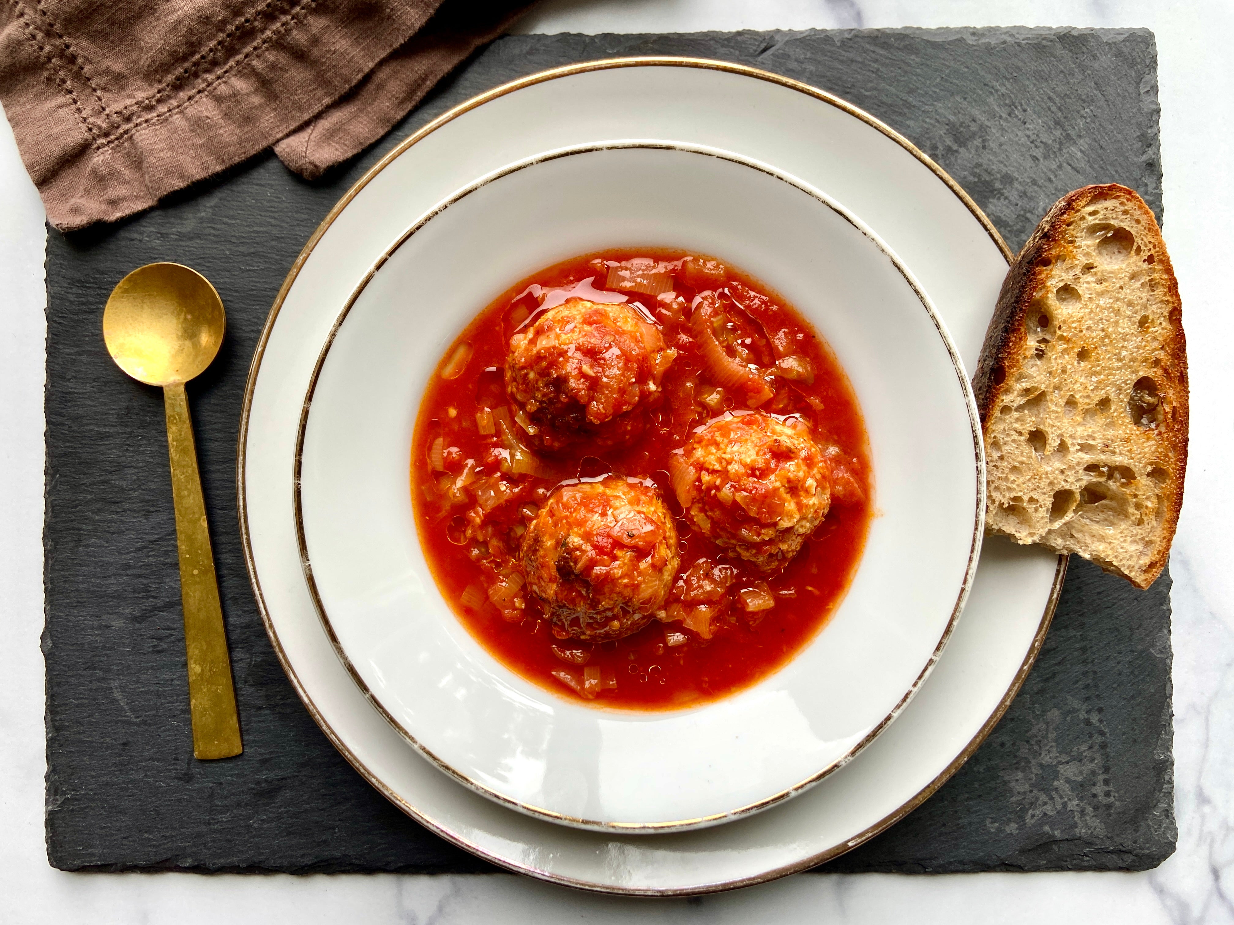 Cioppino-Style Stew with Fish Meatballs